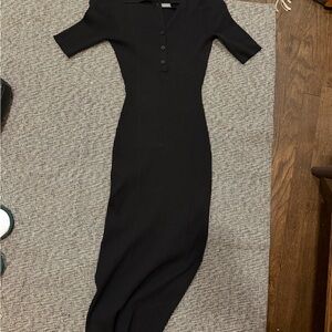 H&M Ribbed Maxi Dress Polo